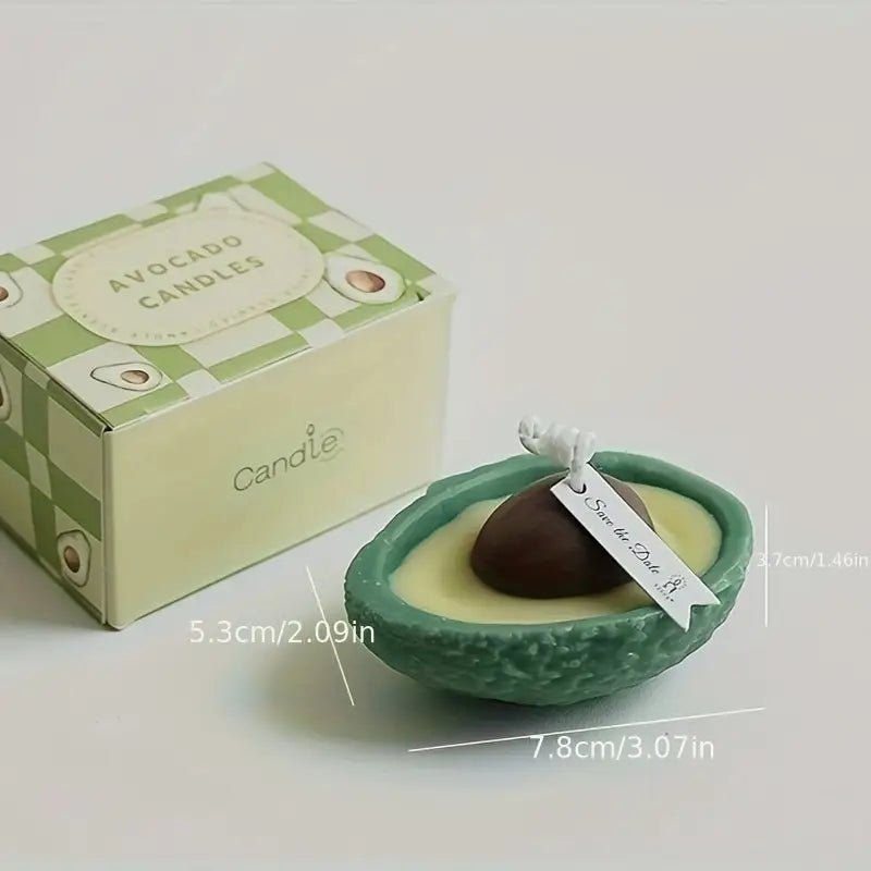 2pcs Avocado Candle: Handcrafted Stone Wax - Urban Lifestyle Furniture Trading LLC