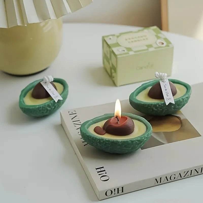 2pcs Avocado Candle: Handcrafted Stone Wax - Urban Lifestyle Furniture