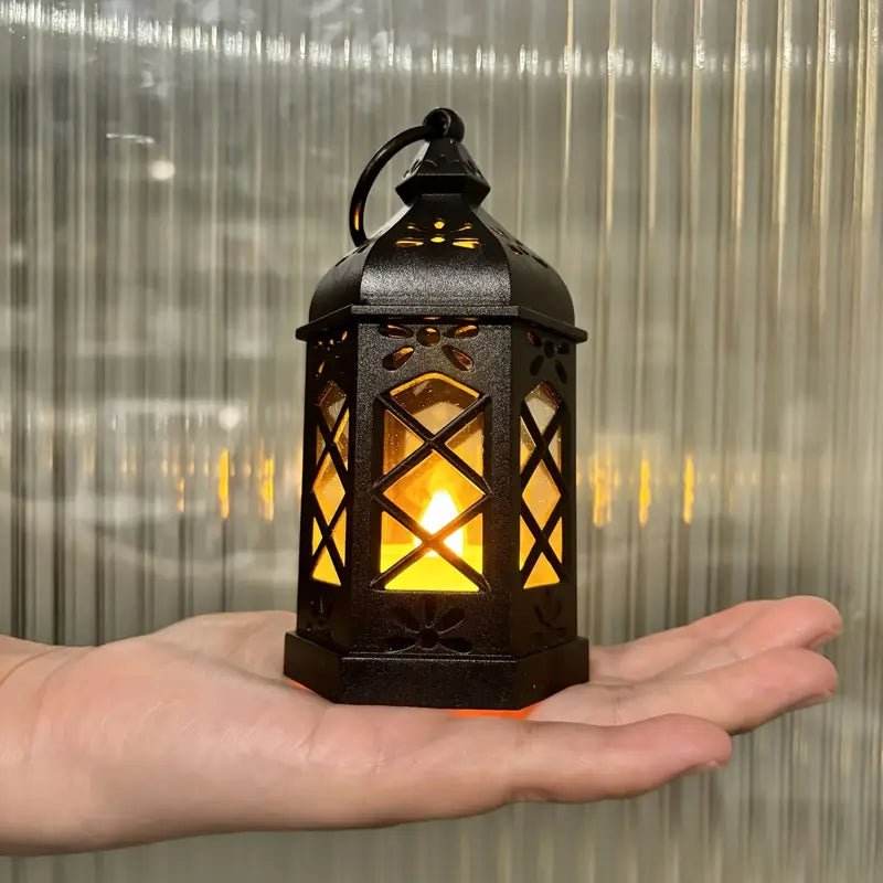 2pcs Flameless Candle Lantern, Vintage Black - Urban Lifestyle Furniture