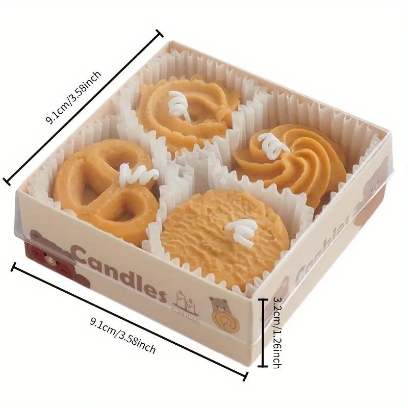 4pcs Aromatherapy Cookie Candle Gift Set - Urban Lifestyle Furniture Trading LLC