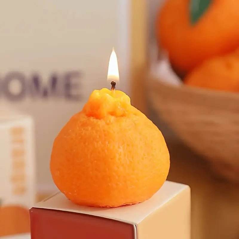 4pcs Fresh Orange Scented Candle - Natural Soy Wax - Urban Lifestyle Furniture