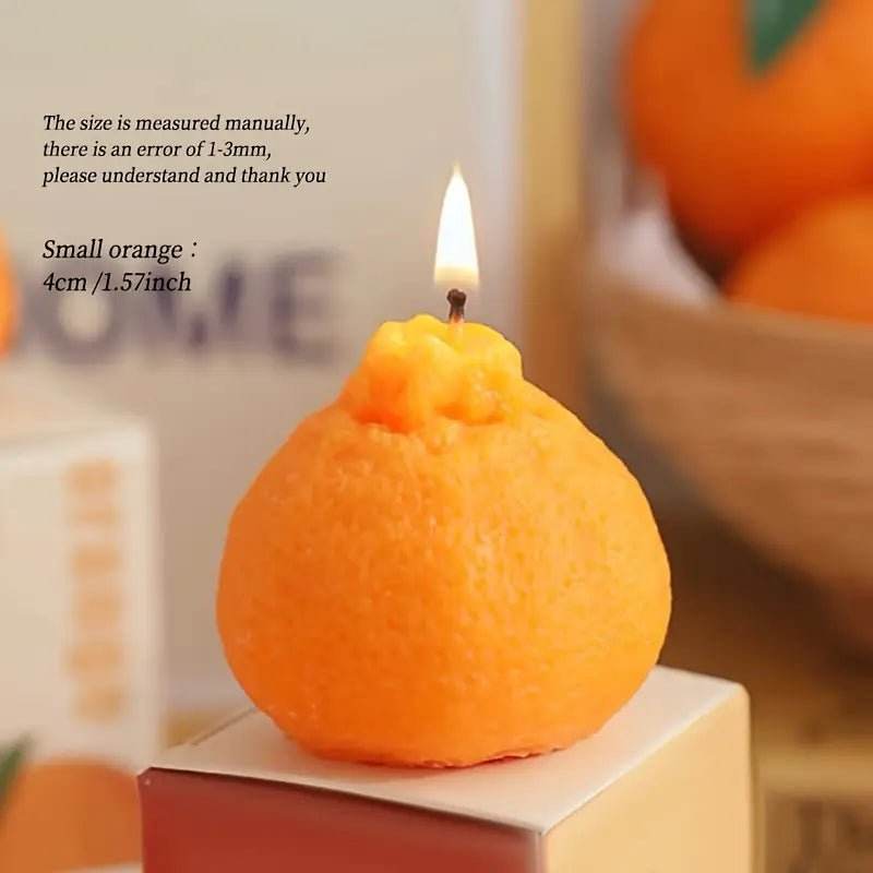 4pcs Fresh Orange Scented Candle - Natural Soy Wax - Urban Lifestyle Furniture