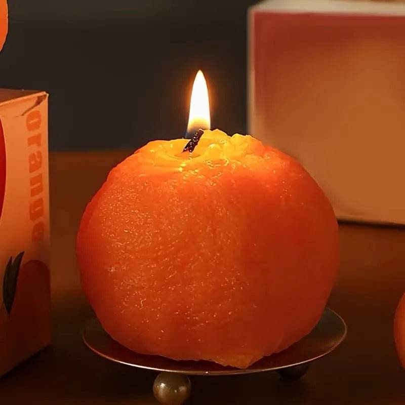 4pcs Fresh Orange Scented Candle - Natural Soy Wax - Urban Lifestyle Furniture
