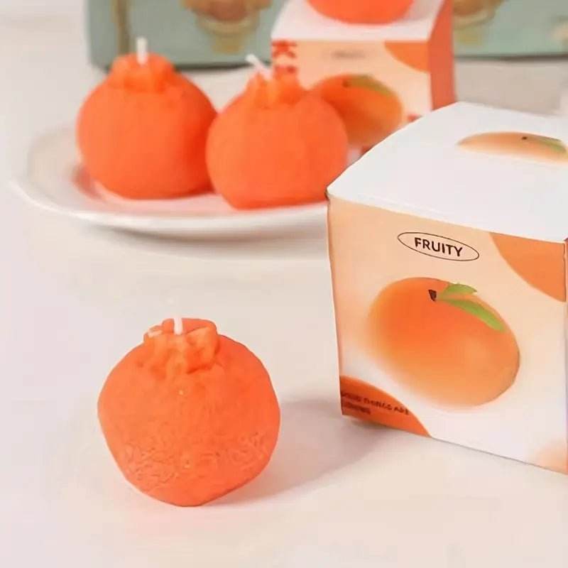 4pcs Fresh Orange Scented Candle - Natural Soy Wax - Urban Lifestyle Furniture