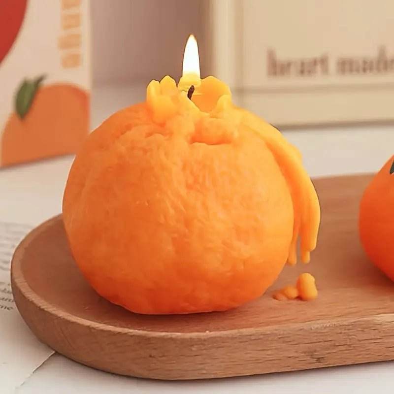 4pcs Fresh Orange Scented Candle - Natural Soy Wax - Urban Lifestyle Furniture