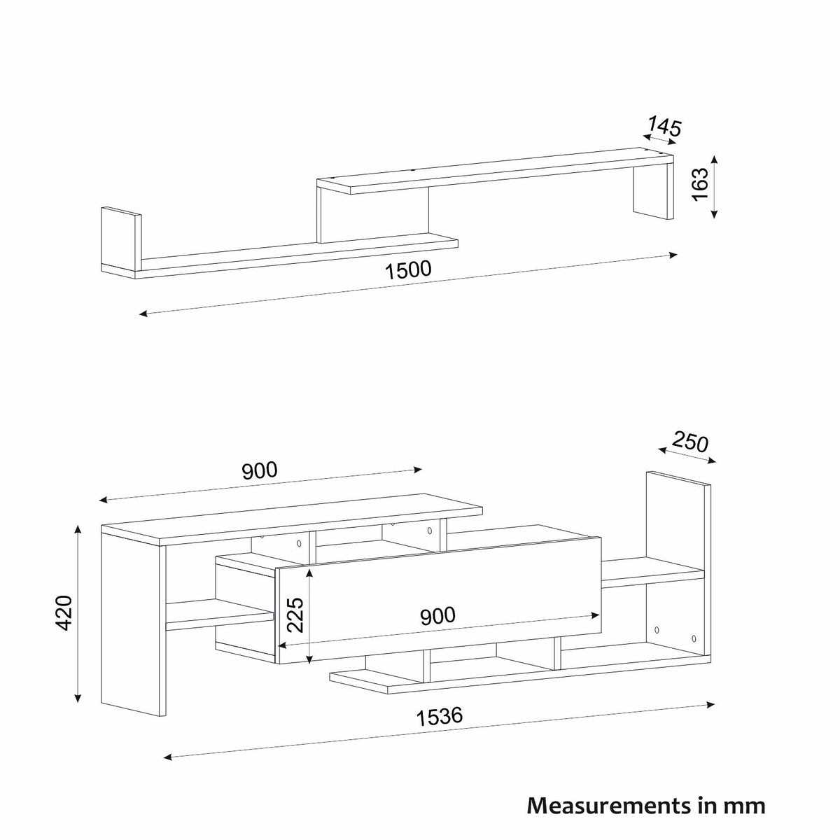 Aurelo TV Unit White