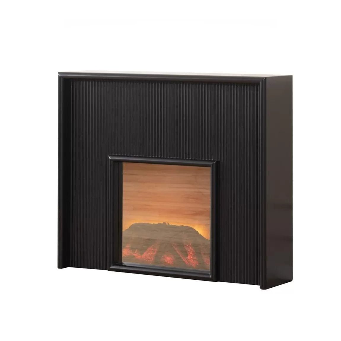 Baker Fireplace Display Console Black - Urban Lifestyle Furniture