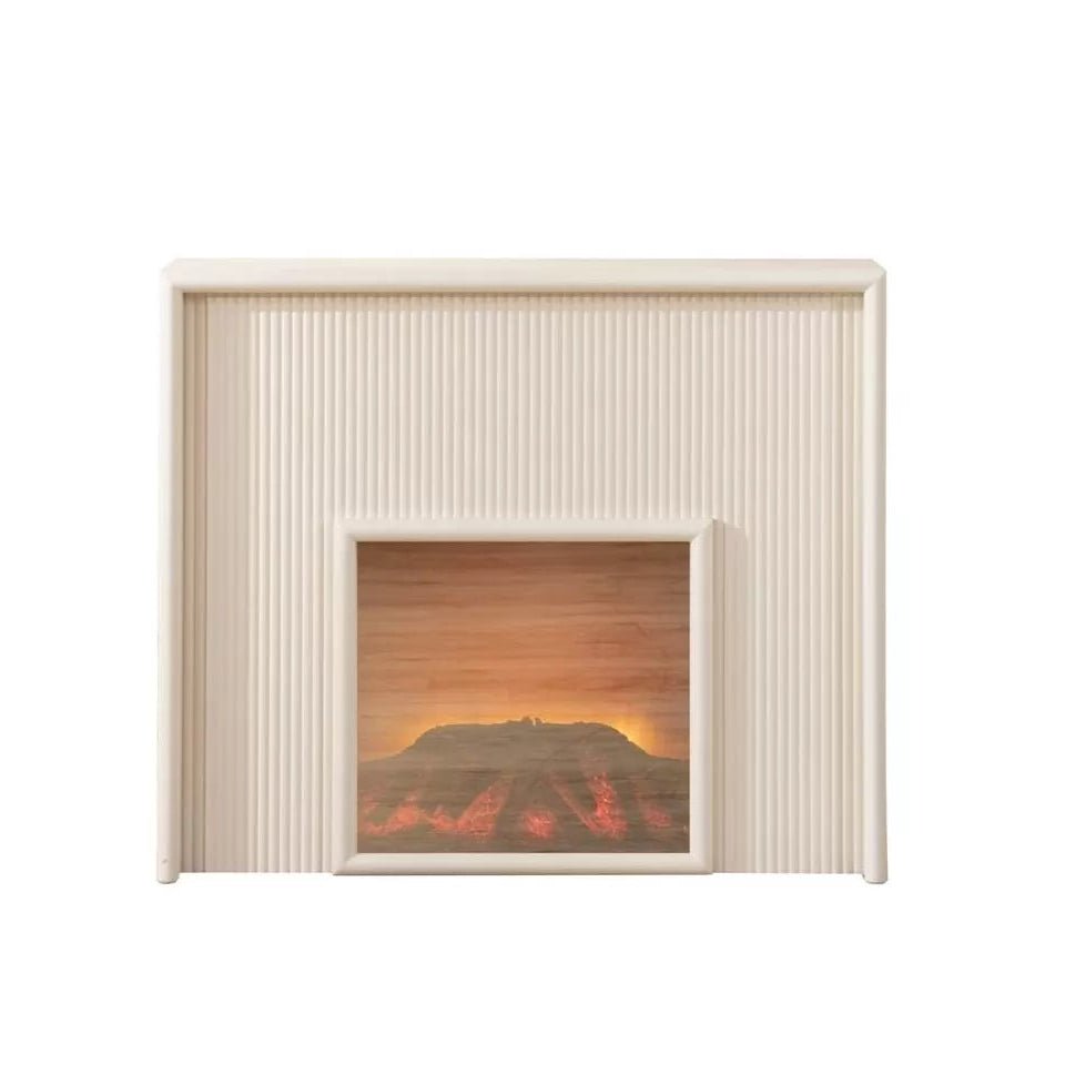 Baker Fireplace Display Console Cream - Urban Lifestyle Furniture