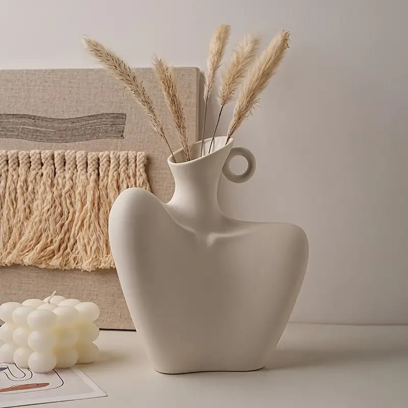 Body Collarbone Ceramic Vase - Urban Lifestyle Furniture Trading LLC