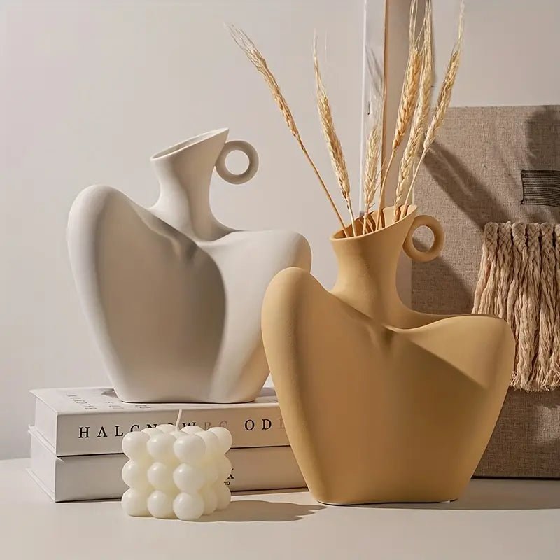 Body Collarbone Ceramic Vase - Urban Lifestyle Furniture Trading LLC
