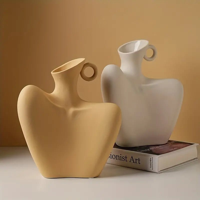 Body Collarbone Ceramic Vase - Urban Lifestyle Furniture Trading LLC