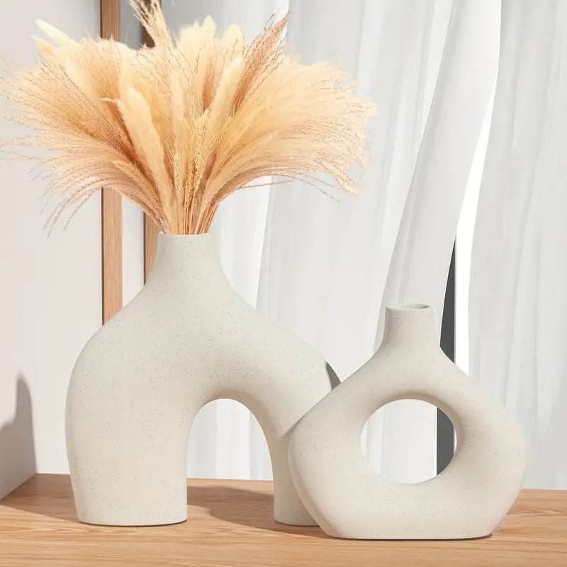 Boho Ceramic Vase Set of 2 - Urban Lifestyle Furniture