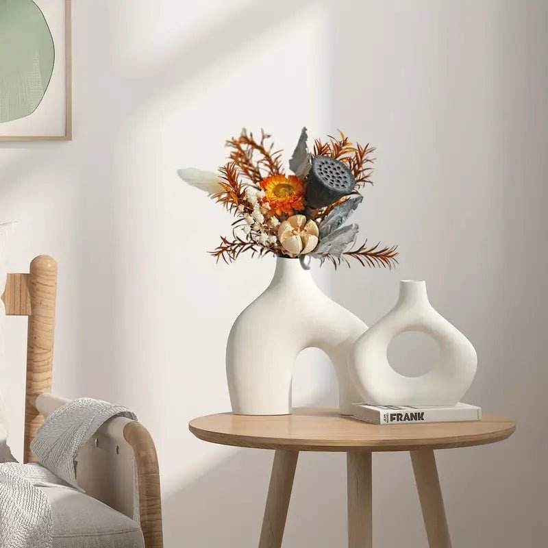 Boho Ceramic Vase Set of 2 - Urban Lifestyle Furniture