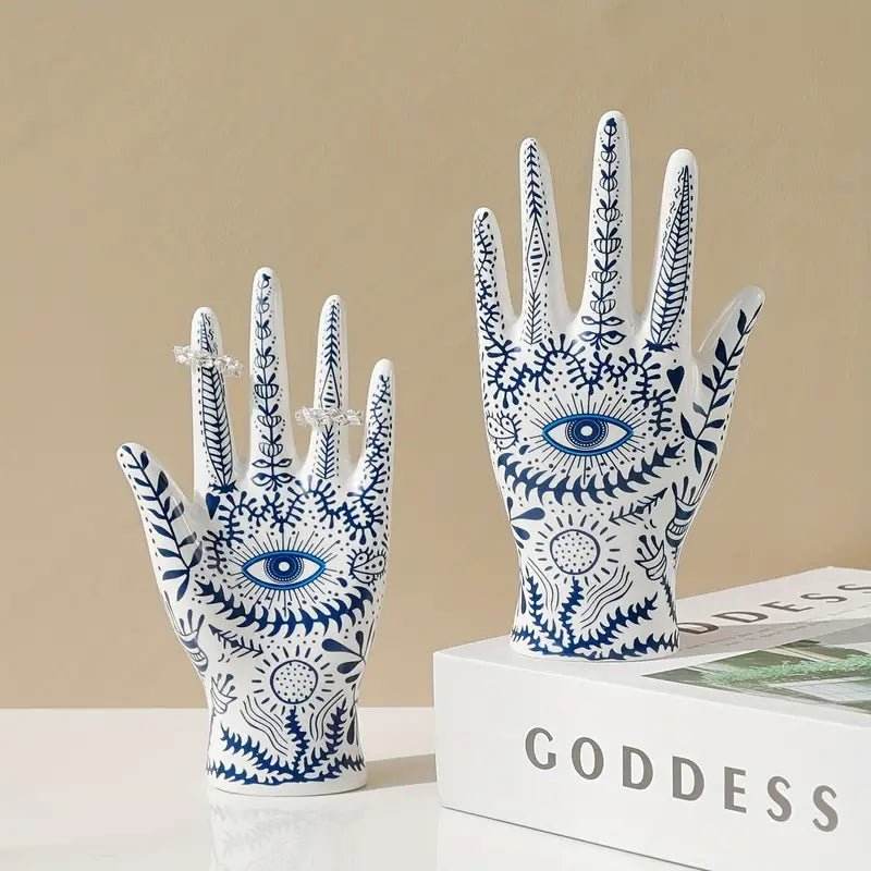 Ceramic Ring Holder Hand Jewelry Display - Urban Lifestyle Furniture