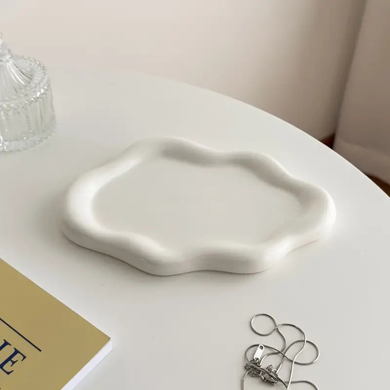 Cloud Ceramic Decorative Storage Tray - Urban Lifestyle Furniture Trading LLC