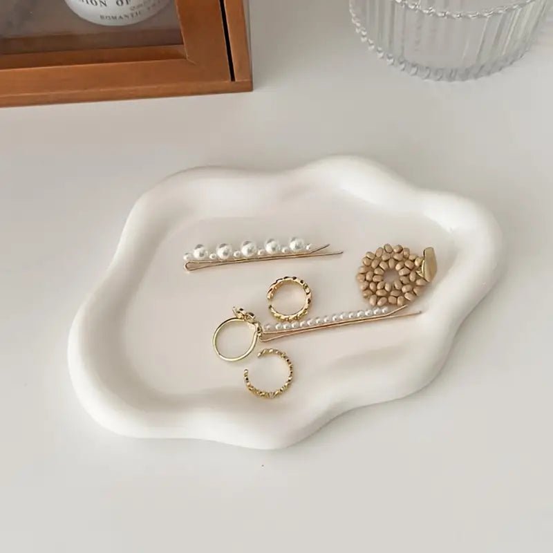 Cloud Ceramic Decorative Storage Tray - Urban Lifestyle Furniture Trading LLC