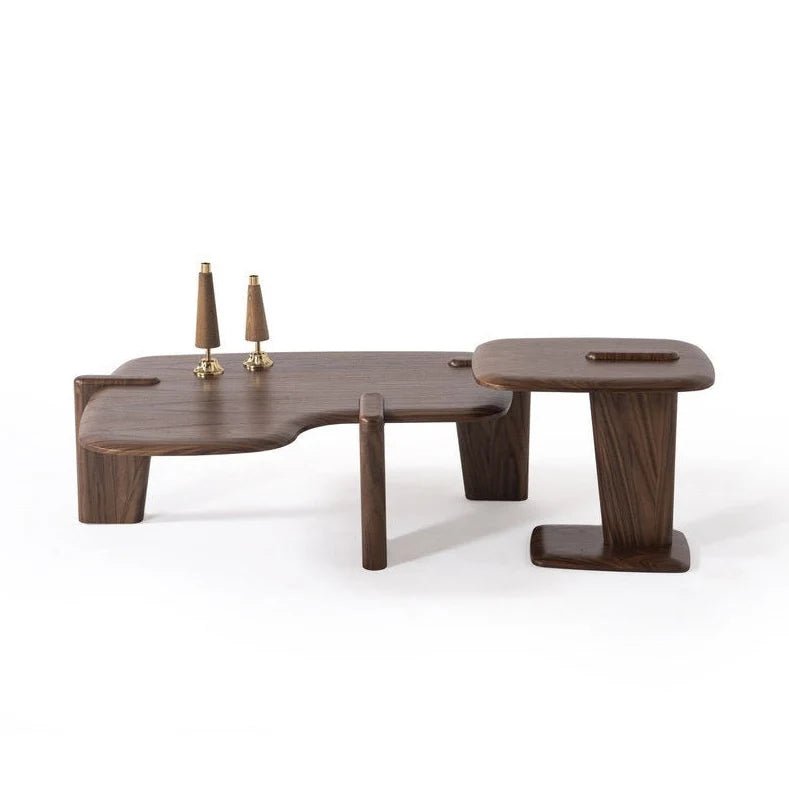 Craft Coffee Table Set Walnut - Urban Lifestyle General Trading LLC