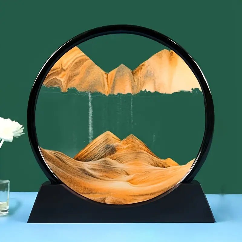 Dynamic Quicksand Desk Decor - Glass Moving Sand Art Dome for Home & Office - Urban Lifestyle Furniture
