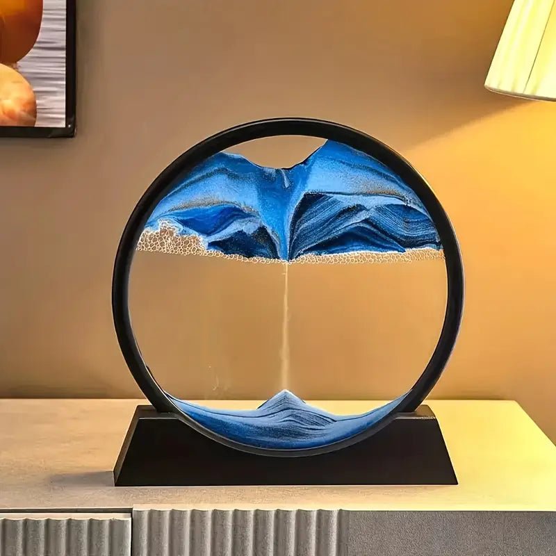 Dynamic Quicksand Desk Decor - Glass Moving Sand Art Dome for Home & Office - Urban Lifestyle Furniture
