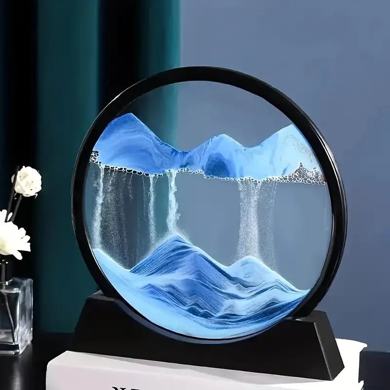 Dynamic Quicksand Desk Decor - Glass Moving Sand Art Dome for Home & Office - Urban Lifestyle Furniture