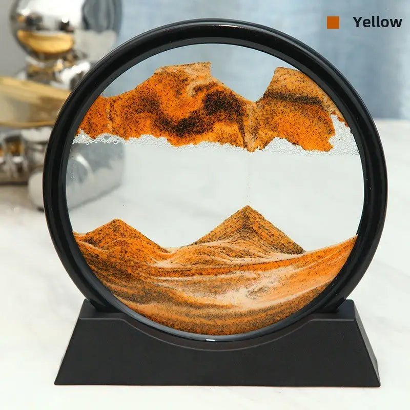Dynamic Quicksand Desk Decor - Glass Moving Sand Art Dome for Home & Office - Urban Lifestyle Furniture