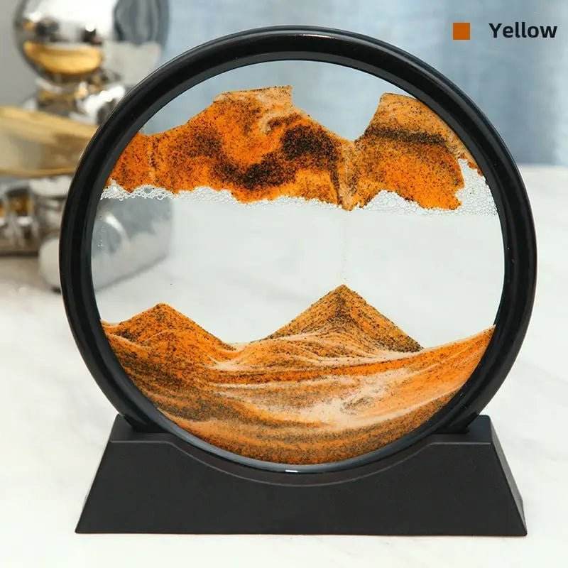 Dynamic Quicksand Desk Decor - Glass Moving Sand Art Dome for Home & Office - Urban Lifestyle Furniture