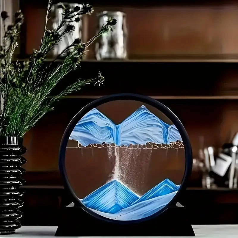 Dynamic Quicksand Desk Decor - Glass Moving Sand Art Dome for Home & Office - Urban Lifestyle Furniture