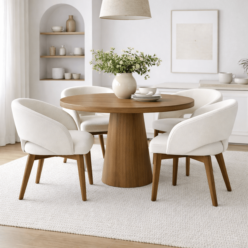 Ella Wood Swivel Dining Chair - Urban Lifestyle