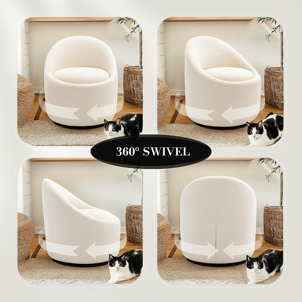Fate Swivel Accent Chair - Urban Lifestyle Furniture