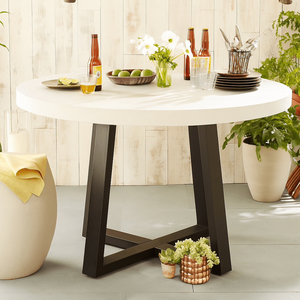 Grace Indoor/Outdoor Round Dining Table - Urban Lifestyle Furniture