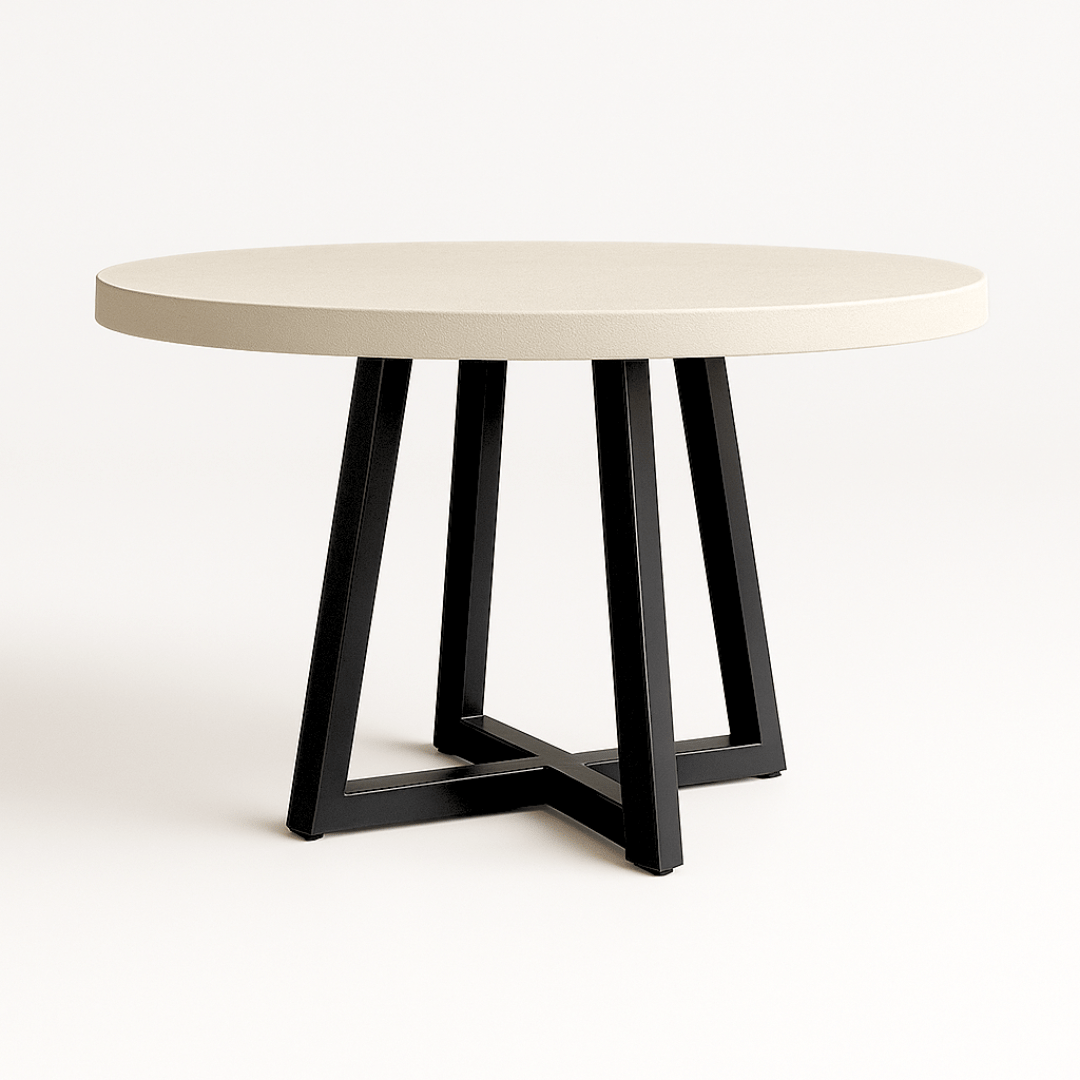 Grace Indoor/Outdoor Round Dining Table Sand - Urban Lifestyle Furniture