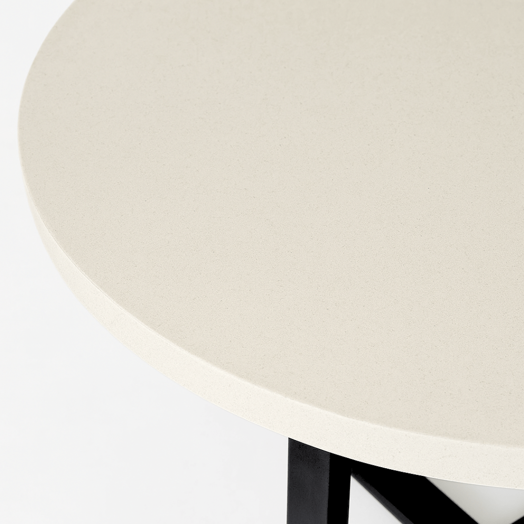 Grace Indoor/Outdoor Round Dining Table Sand - Urban Lifestyle Furniture
