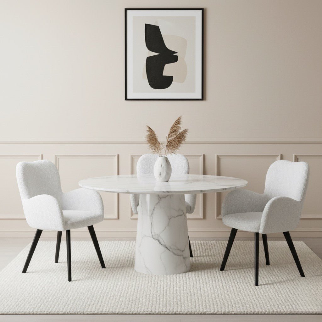 Harper Bouclé Dining Chair - Urban Lifestyle Furniture