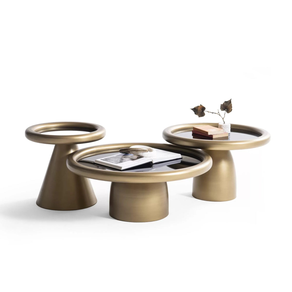 Intense Gold Black Coffee Table Set - Urban Lifestyle Furniture
