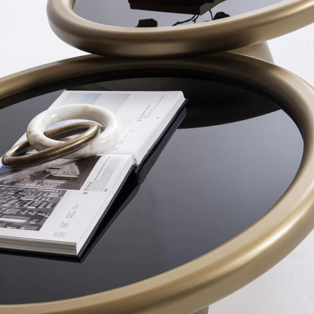 Intense Gold Black Coffee Table Set - Urban Lifestyle Furniture