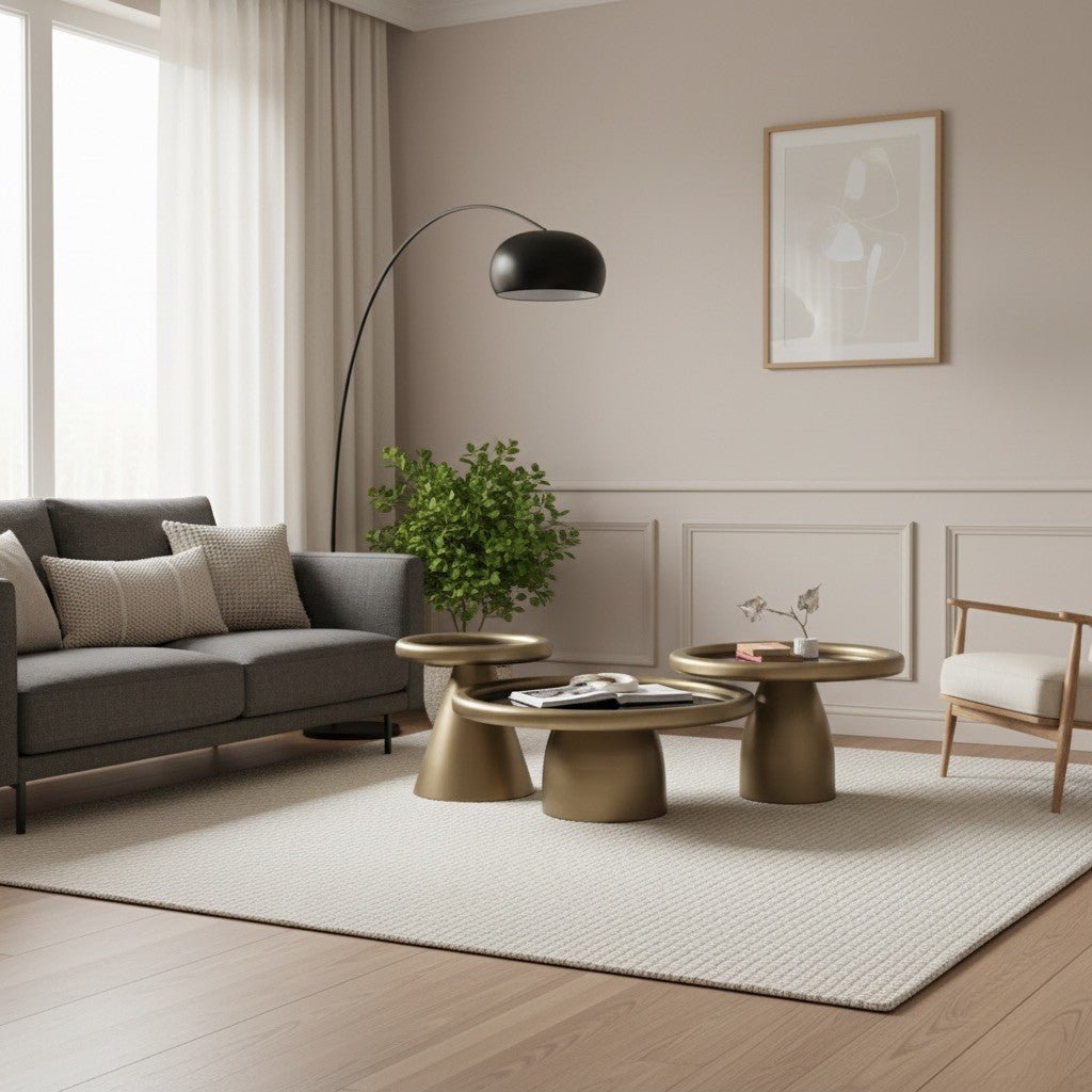 Intense Gold Black Coffee Table Set - Urban Lifestyle Furniture