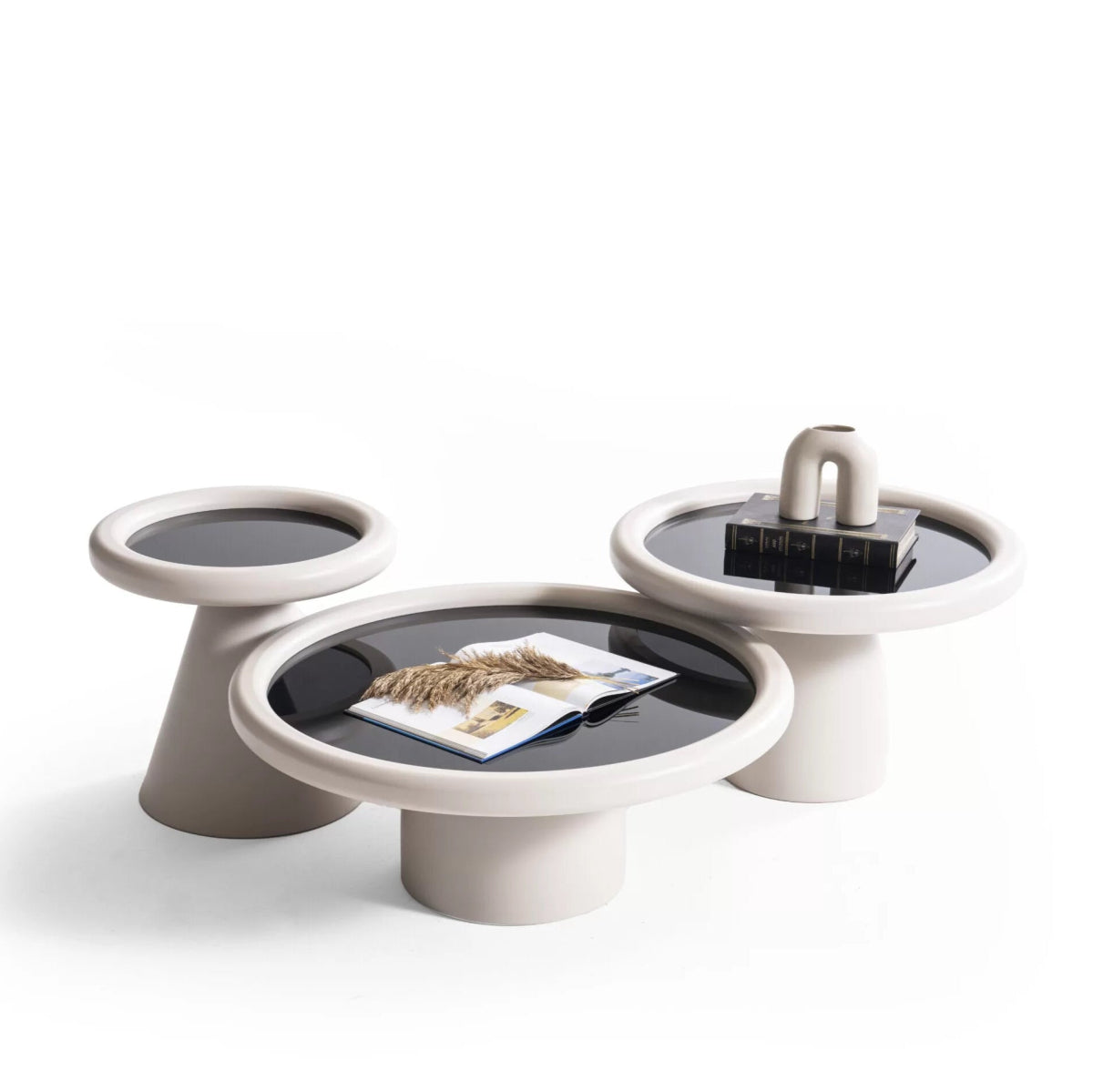 Intense Sand Black Coffee Table Set - Urban Lifestyle Furniture