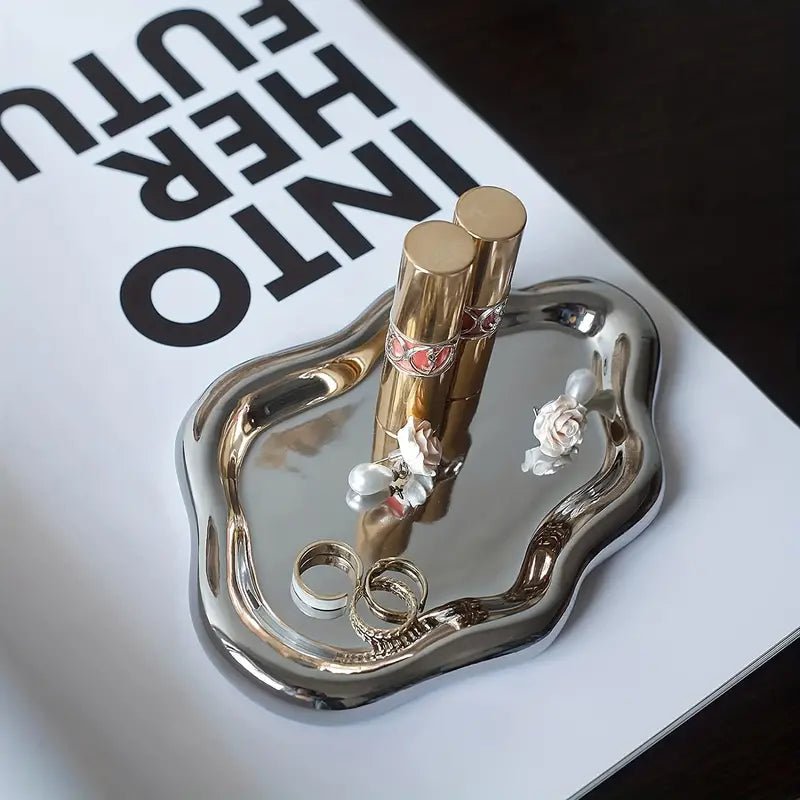 Jewelry Dish Trinket Tray Unique Cloud Shape Cute Jewelry Storage Plate - Urban Lifestyle Furniture Trading LLC