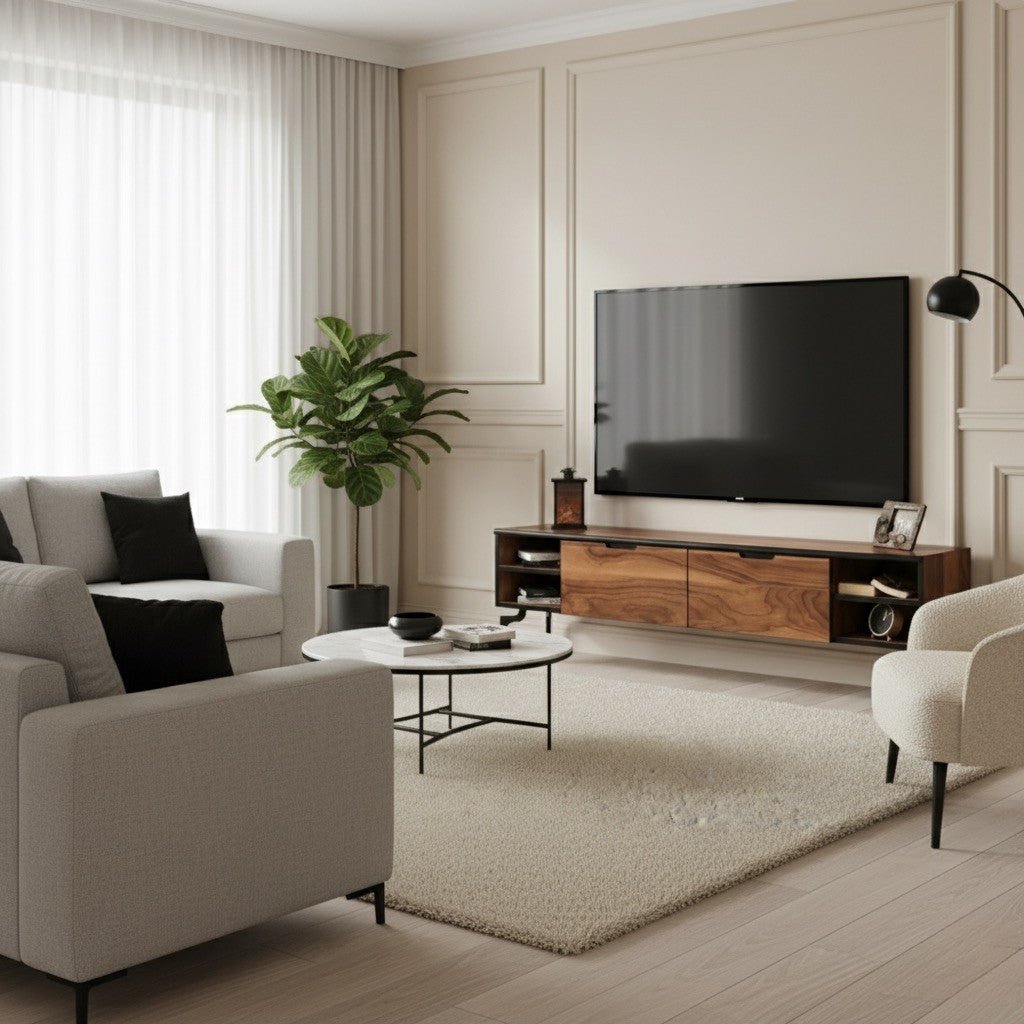 Joberg Wooden Tv Unit 180cm - Urban Lifestyle Furniture