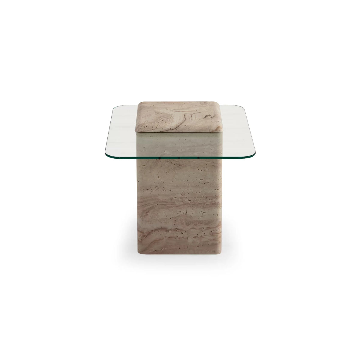 Latte Side Table Travertine - Urban Lifestyle Furniture