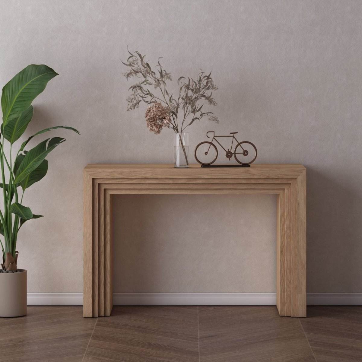 Meridian Console Table Oak - Urban Lifestyle Furniture