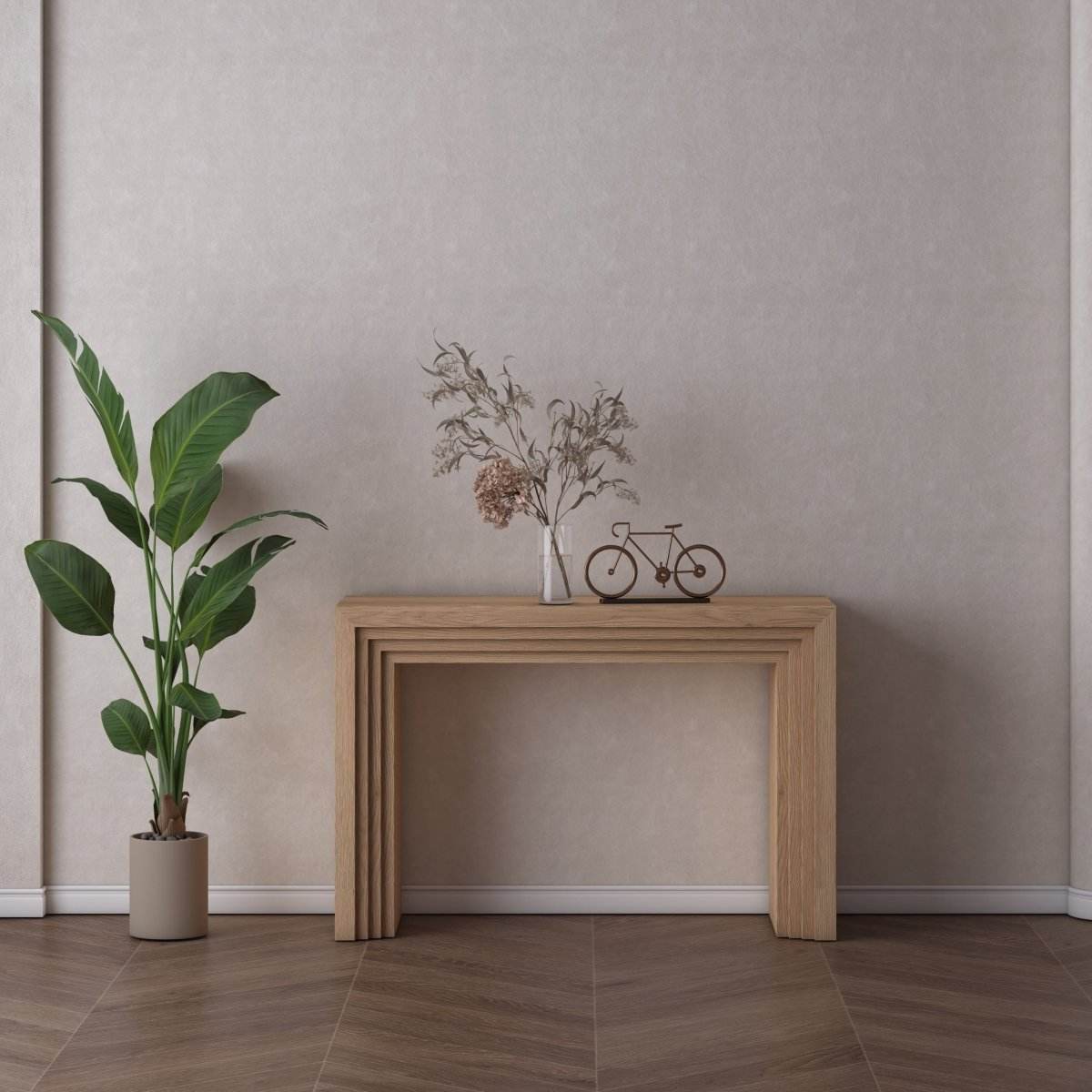 Meridian Console Table Oak - Urban Lifestyle Furniture