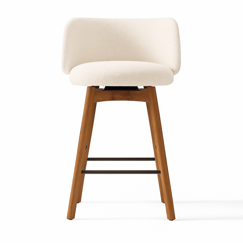 Nobu Wood Swivel Counter Chair - Urban Lifestyle Furniture