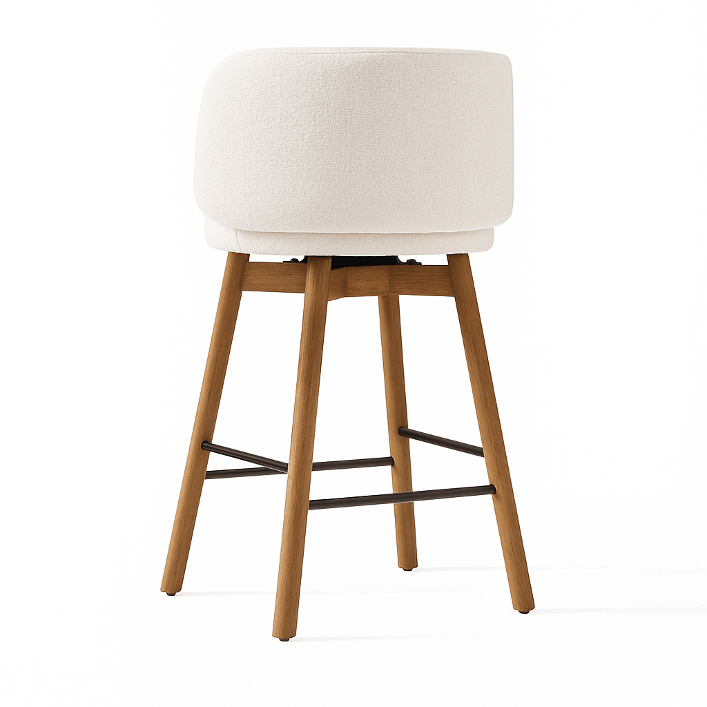 Nobu Wood Swivel Counter Chair - Urban Lifestyle Furniture