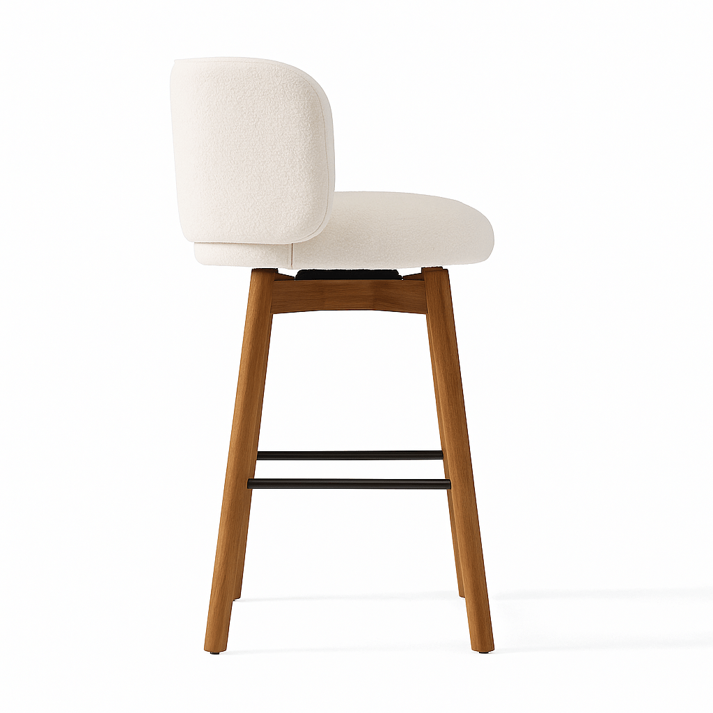 Nobu Wood Swivel Counter Chair - Urban Lifestyle Furniture