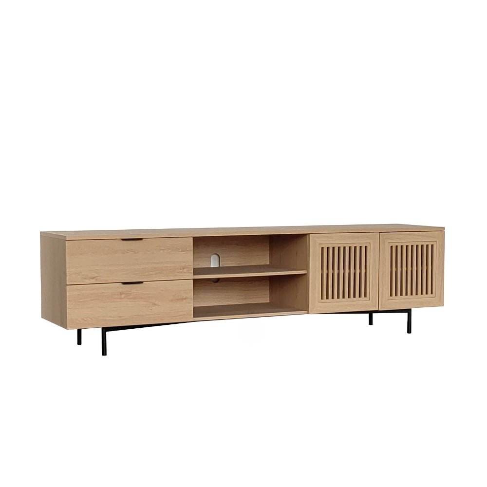 Parker Tv Unit Oak 200cm - Urban Lifestyle Furniture