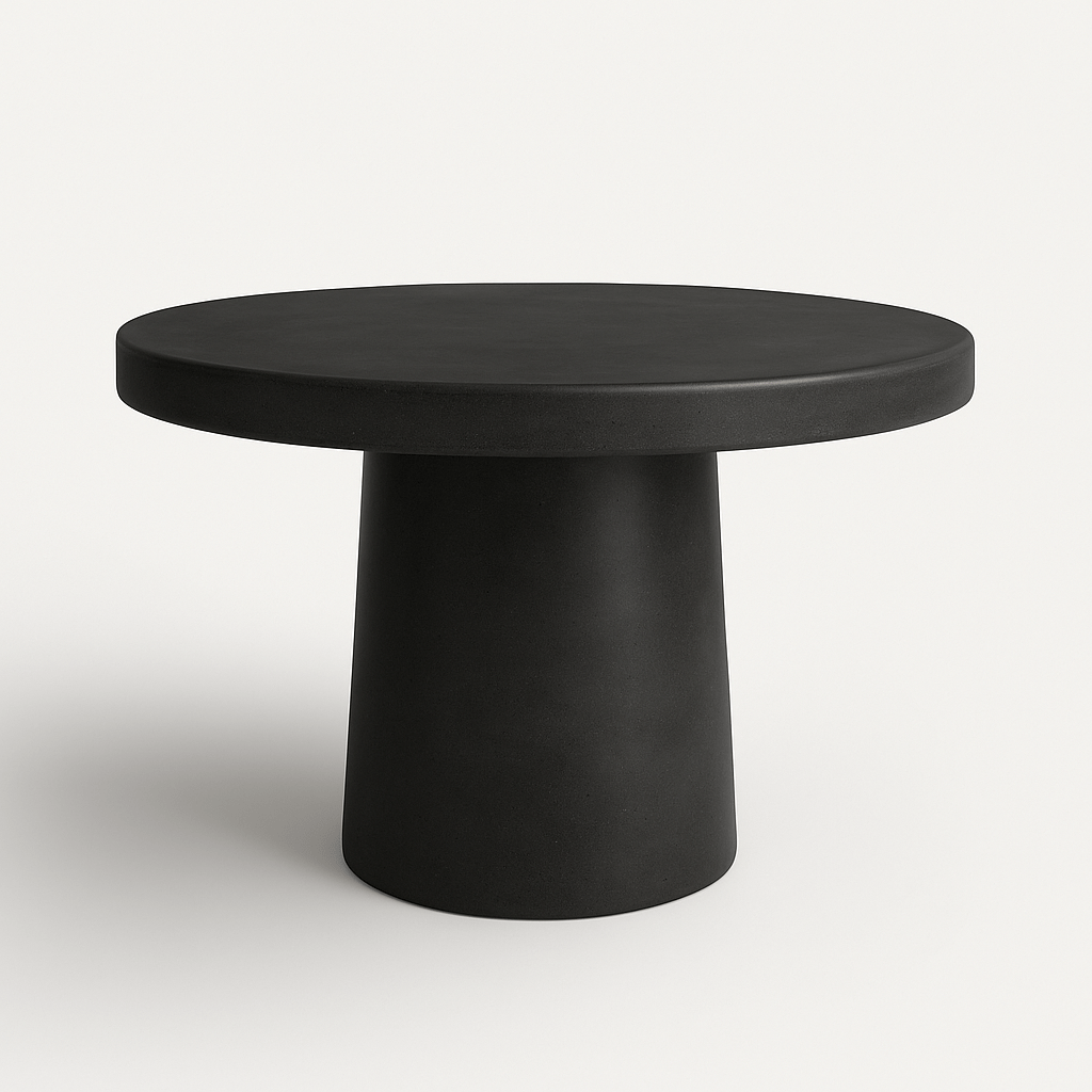 Porto Concrete Indoor/Outdoor Dining Table Black - Urban Lifestyle Furniture