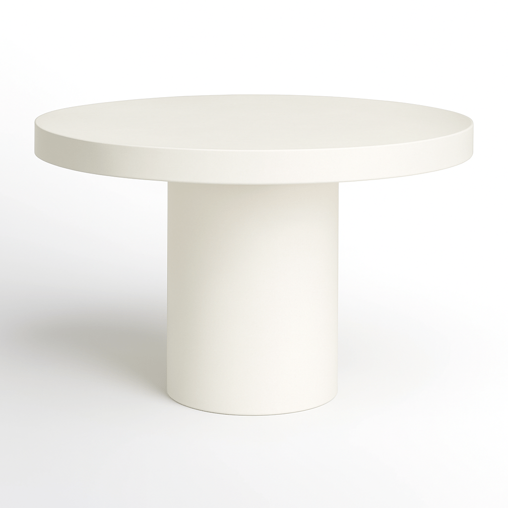 Porto Concrete Indoor/Outdoor Dining Table White - Urban Lifestyle Furniture