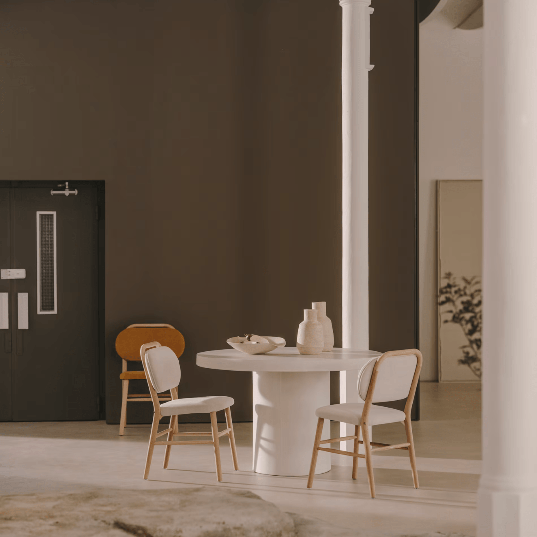 Porto Concrete Indoor/Outdoor Dining Table White - Urban Lifestyle Furniture