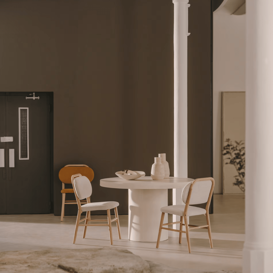 Porto Concrete Indoor/Outdoor Dining Table White - Urban Lifestyle Furniture